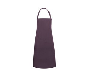 KARLOWSKY KYBLS5 - BIB APRON BASIC WITH BUCKLE AND POCKET Berenjena