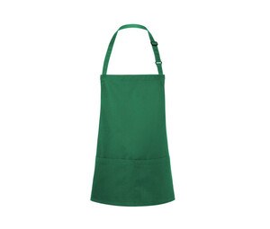 KARLOWSKY KYBLS6 - SHORT BIB APRON BASIC WITH BUCKLE AND POCKET Verde bosque