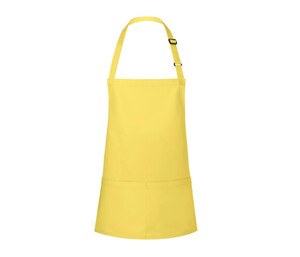 KARLOWSKY KYBLS6 - SHORT BIB APRON BASIC WITH BUCKLE AND POCKET Sunny Yellow