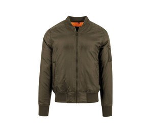 Build Your Brand BY030 - Chaqueta bomber BY030 Dark Olive