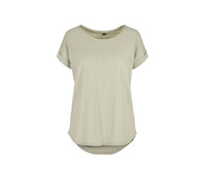 Build Your Brand BY036 - Camiseta larga de mujer BY036 Soft Salvia
