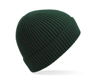 BEECHFIELD BF380 - Ribbed knitted hat Verde botella