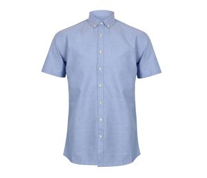 HENBURY HY517R - MEN’S MODERN S/S OXFORD SHIRT – REGULAR FIT Piscina Azul