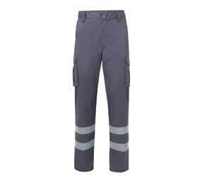 VELILLA V3014S - Pantalones de estiramiento multibolsillos con rayas reflectantes V3014S Gris