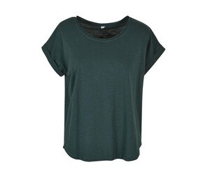 Build Your Brand BY036 - Camiseta larga de mujer BY036 Verde botella