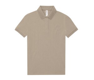 B&C BCW461 - Short-sleeved high density fine piqué polo shirt Masilla