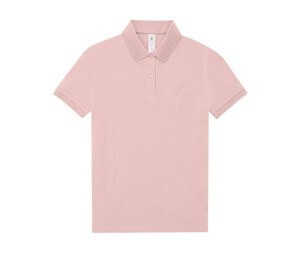 B&C BCW461 - Short-sleeved high density fine piqué polo shirt Blush rosa