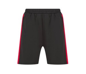 Finden & Hales LV886 - ADULTS' KNITTED SHORTS WITH ZIP POCKETS Negro / Rojo