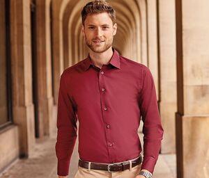 Russell Collection JZ946 - Camisa Manga Larga Ajustada