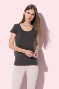 Stedman STE9700 - Camiseta con Cuello Redondo Claire SS